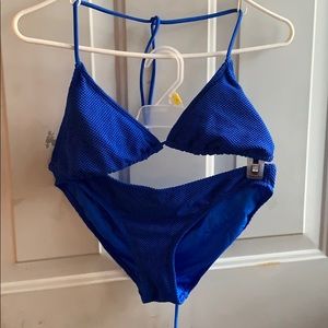 Blue bikini